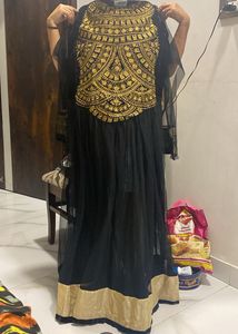 Unstiched Net And Shaleen Long Kurta