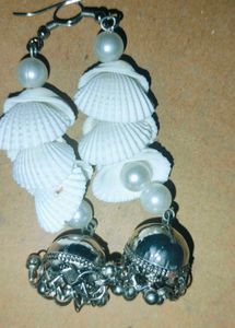 Seashell Jhumka Earrings
