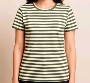 Striped Crew Neck Tee