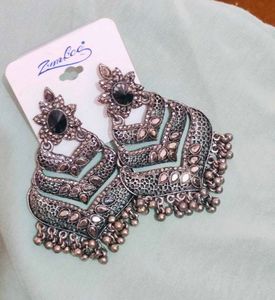 Combo - Ethnic Oxidised Drop Earrings
