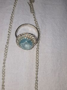 Blue Neclace With Ring