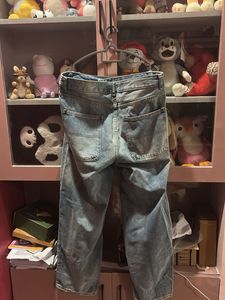 Light Wash Wide Leg Skater Fit Jeans