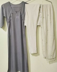 Gray Kurti Set