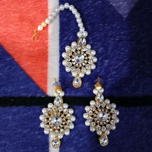 Pearl and Stone Jewelry Set