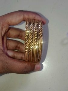 Set of 4 Gold-Tone Bangles