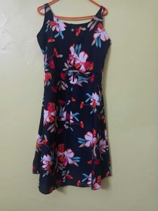 Floral Print Sleeveless Dress