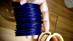 5 Set Bangles With Rajasthani Chooda