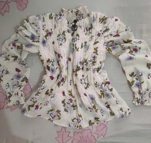 Floral Smocked Top, Coquette Aesthetic ✨