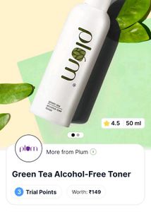 Plum Green Tea Toner Used Twice