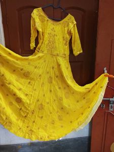Yellow Embroidered Dress