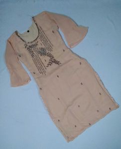 Elegant peach Kurta Set