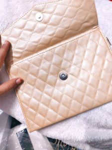 plum golden CLUTCH This refined  features