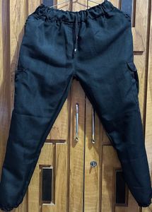 Black Cargo Sweatpants