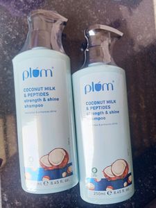Combo 😱 Of 2 Full Size Plum Coconut🥥 Shampoo🌺