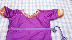 Purple Open sut Straight Kurti