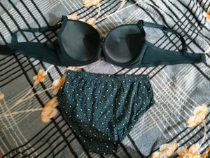 Lingerie Set Teal Bra and Panties