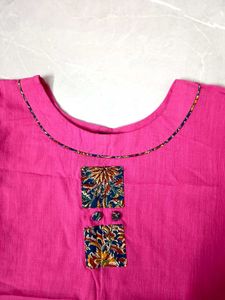 Combo Set of 2 Short Kurtis (Pink + Orange)