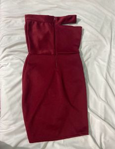 Maroon Bodycon Dress