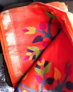 Premium Tissue Floral Saree