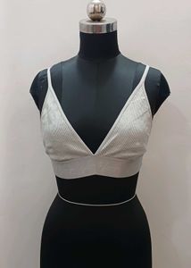 Gray Bralette Top 34D  to 36ABC