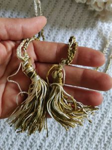 Vintage Crochet Drawstring Pouch