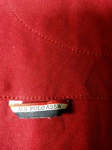 us polo t-shirt redesh colour only one time used