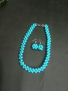 Beautiful Moti Necklace With Earrings