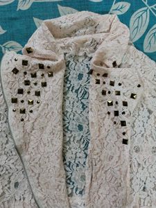 Lace Embellished Jacket