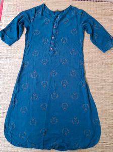 AVAASA BLUE 💙 ELEGENT DESIGN PRINTED KURTHI - XS