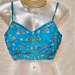 Heavy Embroidery And Bead Work Blouse
