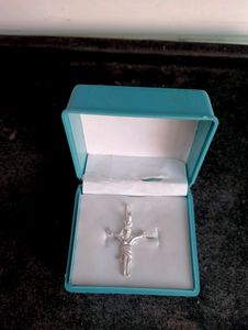 Jesus Cross Pandent Pure Silver