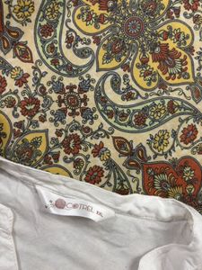 White Button-Down Sleevless Top | XXL