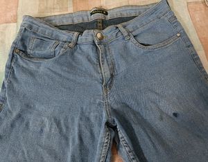 Light Blue Mid-Rise Skinny Jeans
