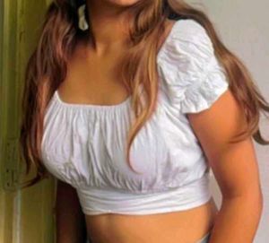 White Peasant Top