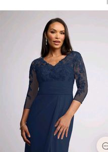 Elegant imported Navy Blue Ethnic Gown