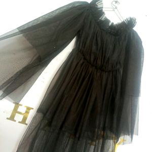 Black Off Shoulder Dress For Girls
