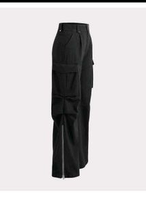 Y2K Baggy Fit Women Cargo In Black