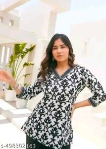 Stylish Black & short kurti