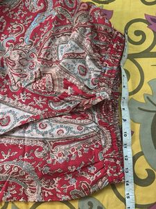 Red Paisley Print Tunic Dress