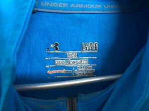 Under Armour Heat Gear Loose  Zip Blue T Shirt