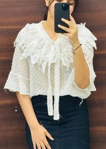 White Top With Lace