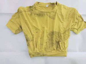 Yellow Crop Top
