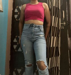 Ripped Light Wash Jeans