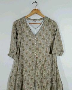 Biba Classy Assymetric Fusion Layered Kurta