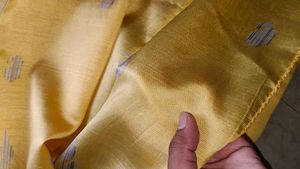 Yellow Satin Saree And Cotton Sare Combo