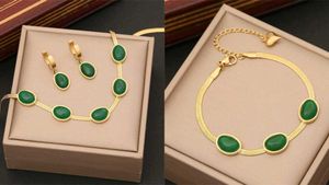 18K Gold Plated 3 Pc Waterproof Jewellery Set