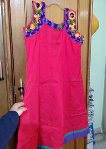 3 Piece Sleeveless Kurti Set