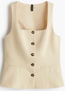 H &amp; M beige waistcoat women