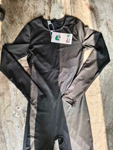 Black Fitted Jumpsuit from newme