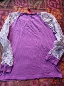 Beautiful Pink Stylish Net Top